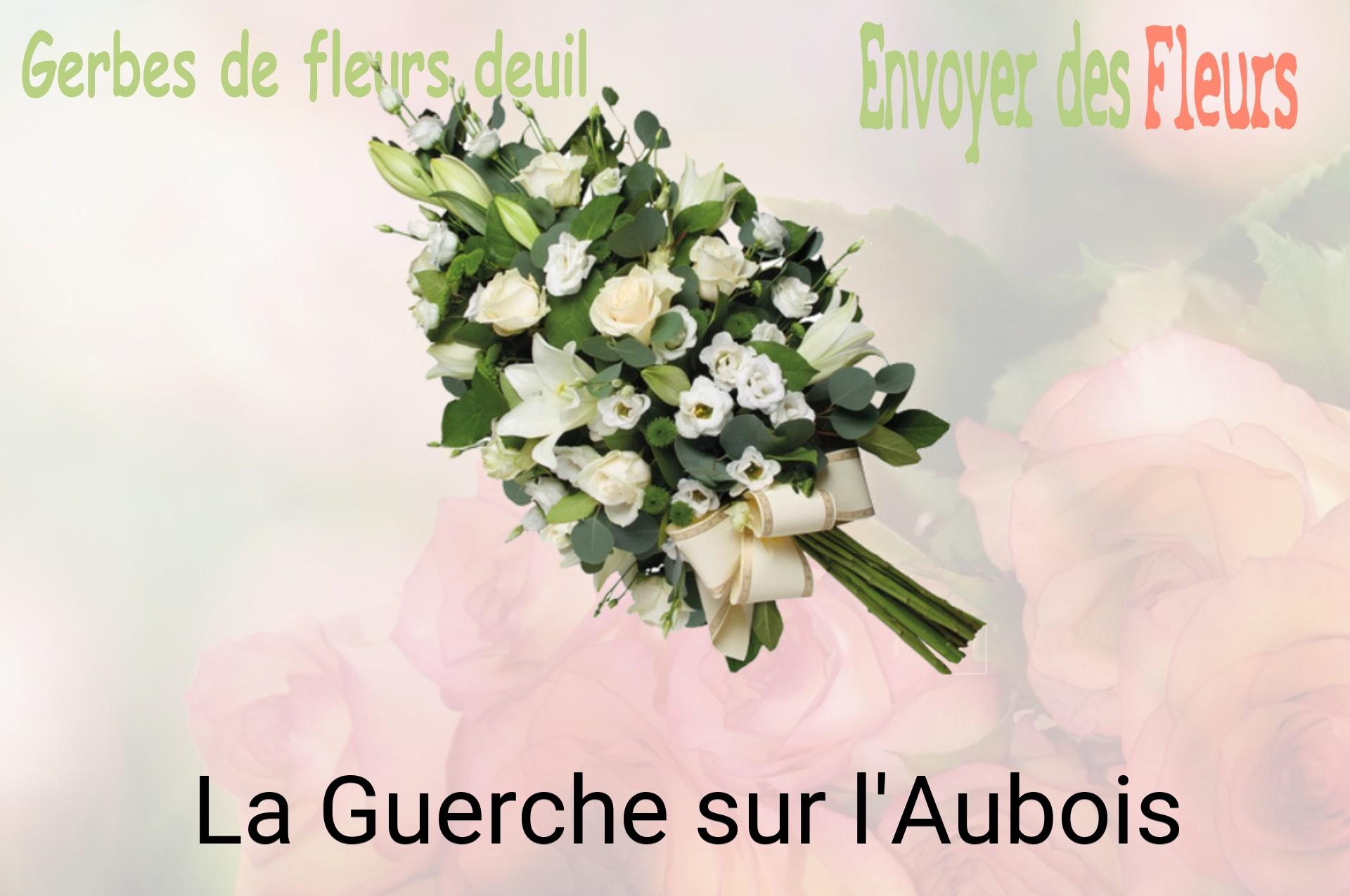 Gerbe de fleurs de deuil livrée à La Guerche-sur-l'Aubois